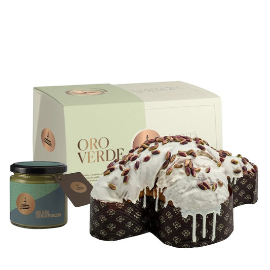 Colomba oro verde scatola kg1 - Fiasconaro