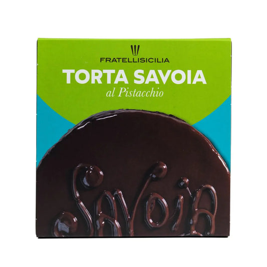 Torta Savoia farcita con Crema al Pistacchio - Enoteca Treggì