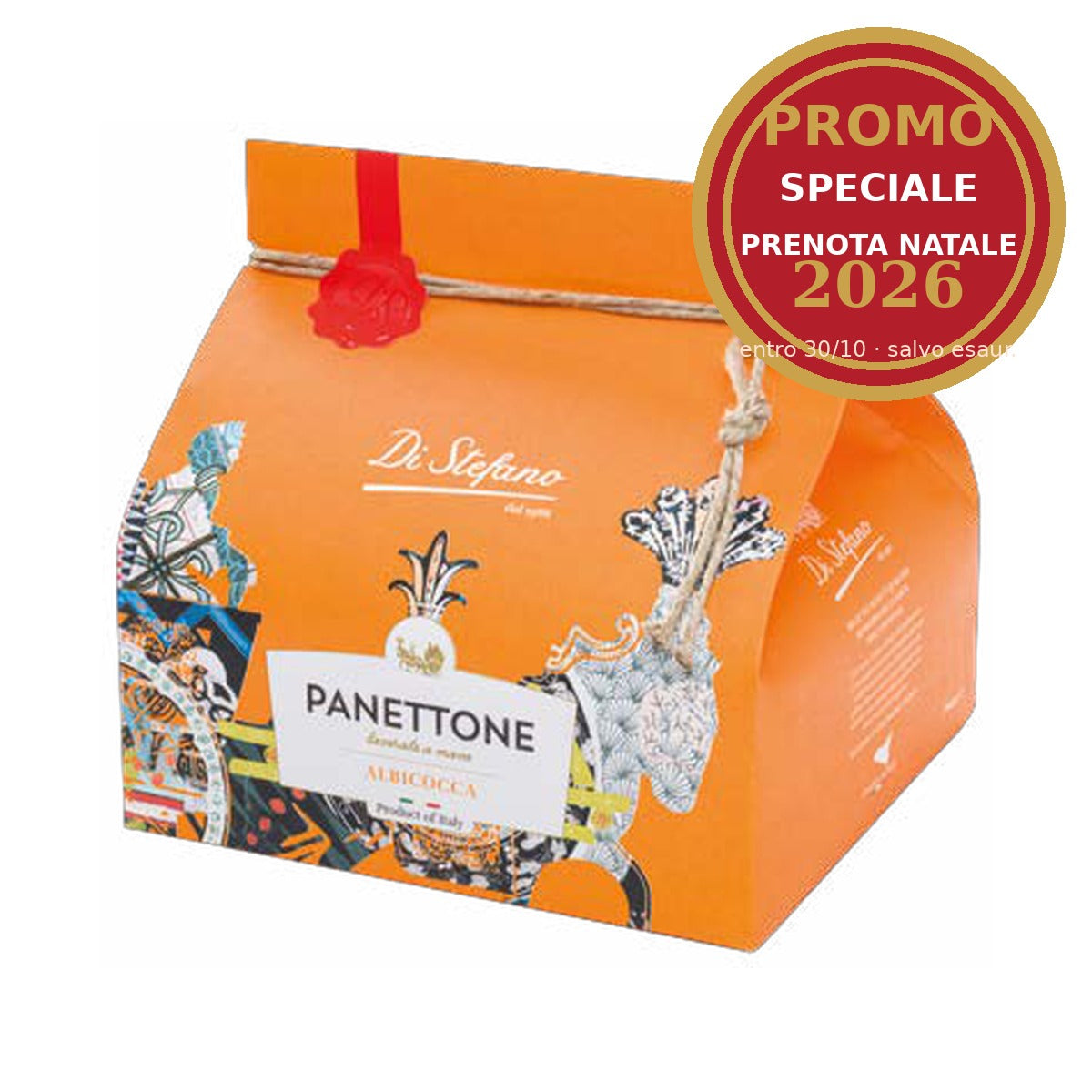 Panettone all'Albicocca Di Stefano 200 g – con Copertura di Cioccolato Siciliano