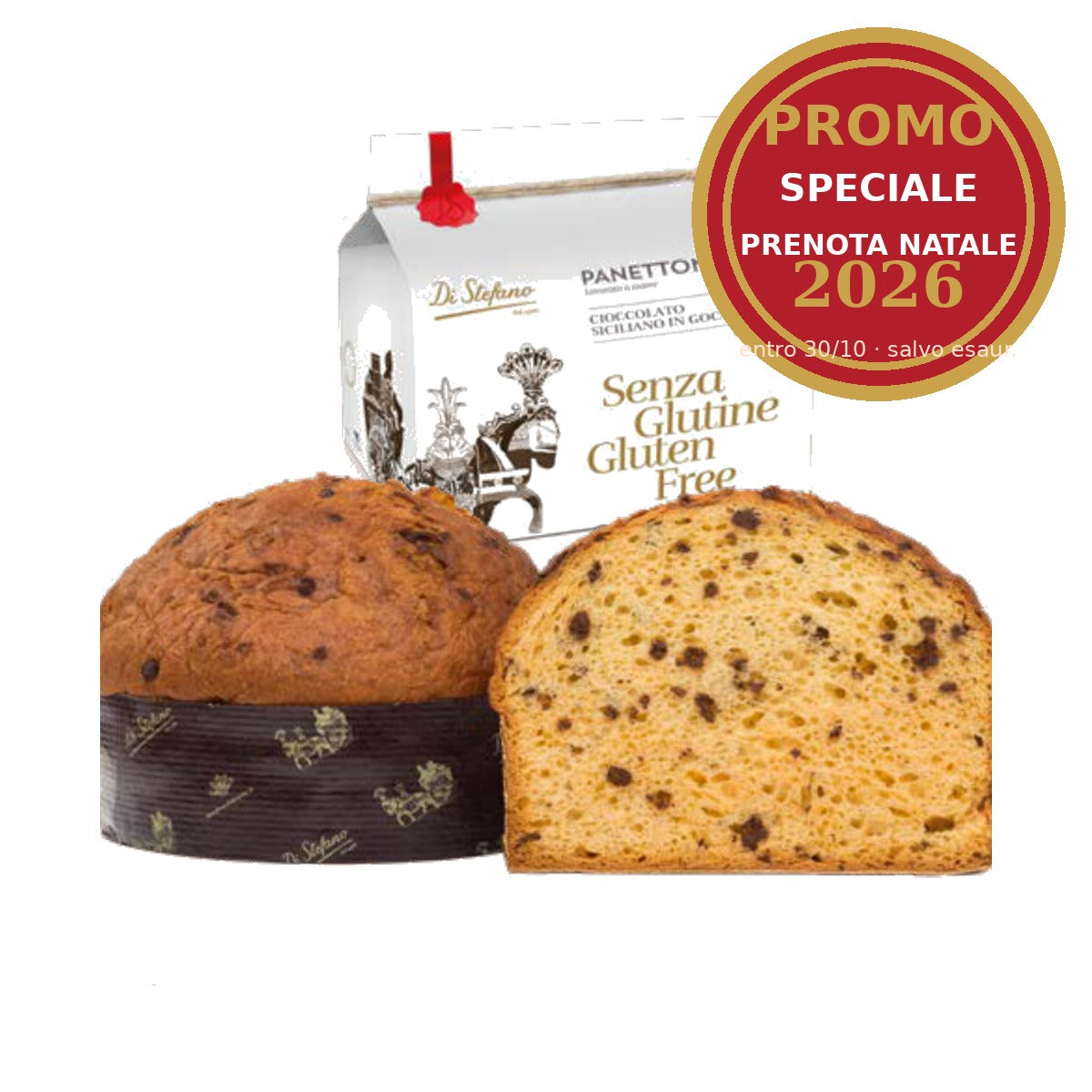 Panettone al Cioccolato Siciliano in Gocce Di Stefano 750 g – Senza Glutine