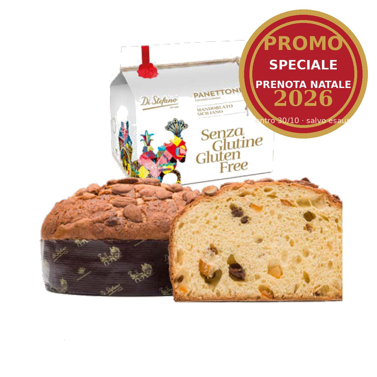 Panettone Mandorlato Siciliano Di Stefano 750 g – Senza Glutine
