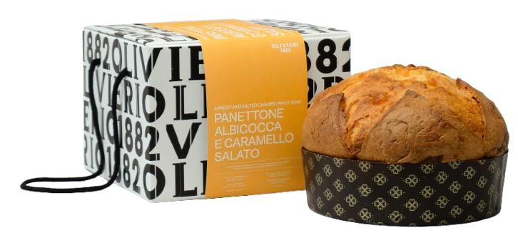 Panettone Albicocca e Caramello 1 kg Olivieri 1882
