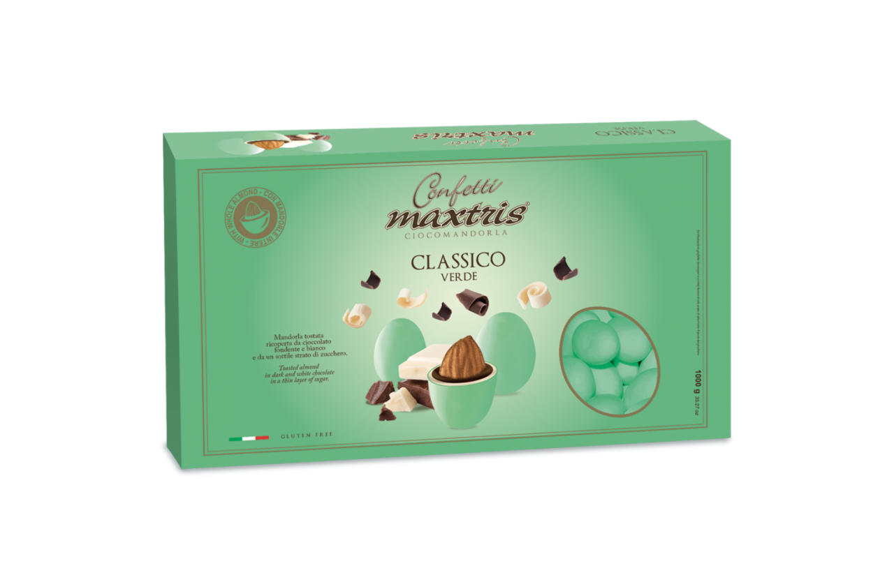 Confetti Ciocomandorla Verde 1kg