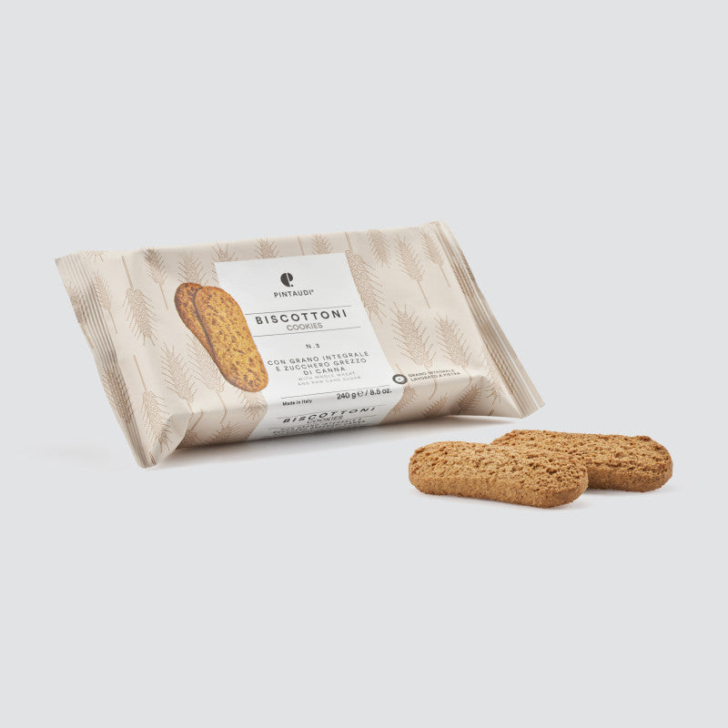 Biscottoni Grano Integrale e Zucchero di Canna 240g Pintaudi - Enoteca Treggì