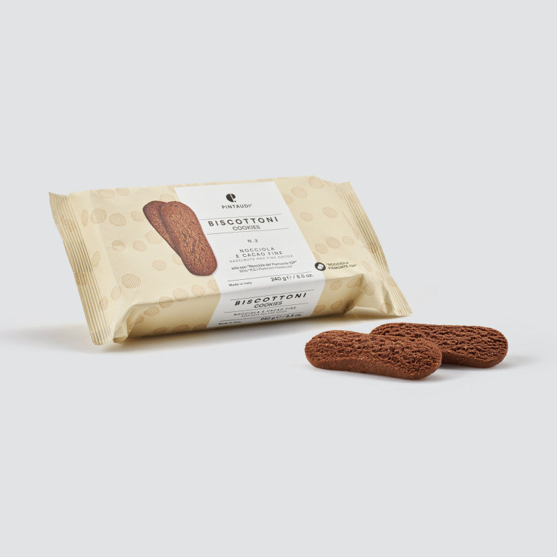 Biscottoni Nocciole e Cacao 240g Pintaudi - Enoteca Treggì