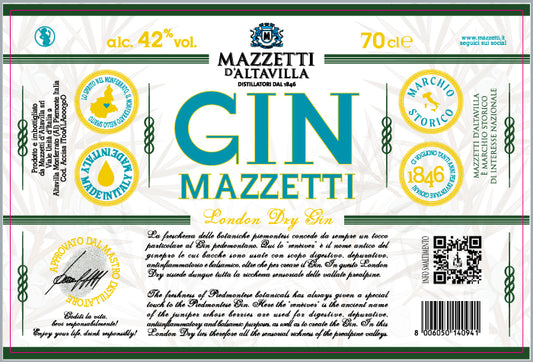 Gin Mazzetti - Mazzetti d'Altavilla - Enoteca Treggì