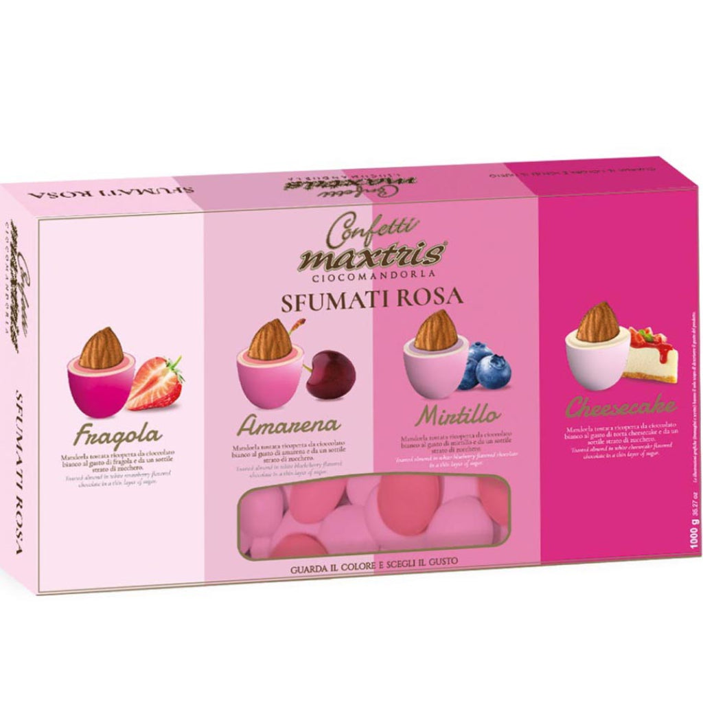 Kit 10 Confetti Ciocomandorla Sfumati Rosa 1 kg