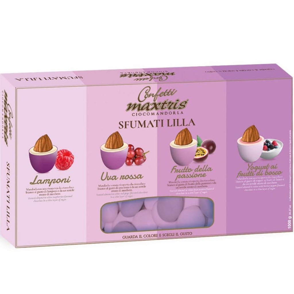 Kit 10 Confetti Ciocomandorla Sfumati Lilla 1 kg