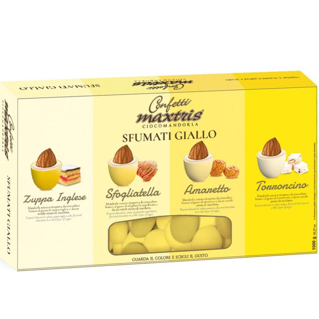 Kit 10 Confetti Ciocomandorla Sfumati Giallo 1 kg