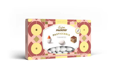 Confetti ciocomandorla tiramisu bianchi 500gr Maxtris