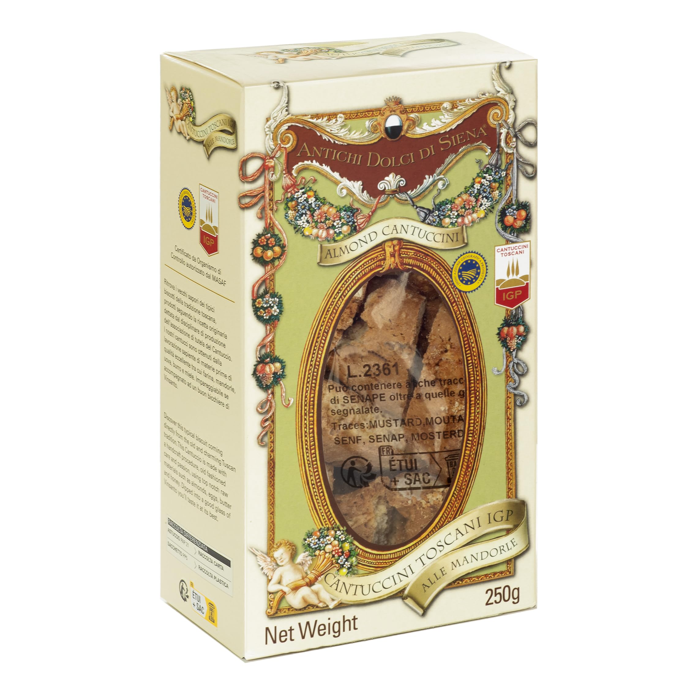 Cantucci Toscani alla Mandorla 75g Fabbrica del Panforte - Enoteca Treggì