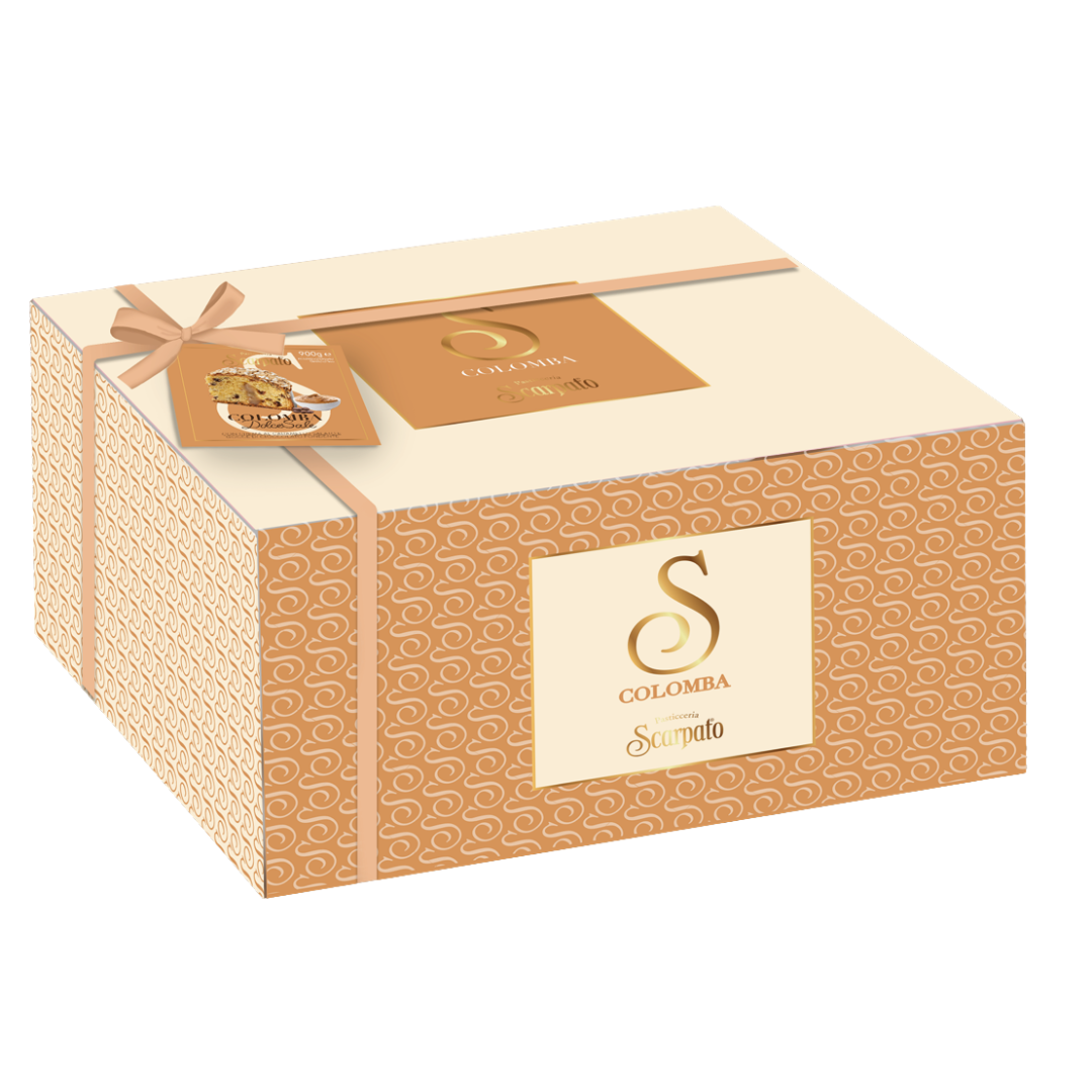Colomba Dolce Sale caramello salato e gocce di cioccolato 900 Gr Scarpato