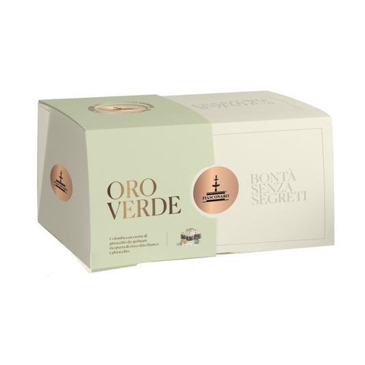 Colomba oro verde scatola kg1 - Fiasconaro