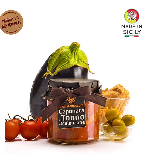 Condimento Caponata di Tonno e Melanzane 300gr – Sicilia Tentazioni