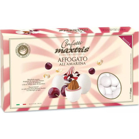 Confetti ciocomandorla affogato amarena bianco kg1 Maxtris