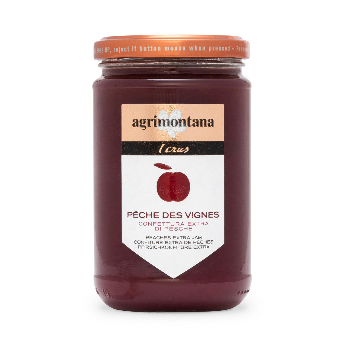 Confettura Peche des Vignes 330g Agrimontana - Enoteca Treggì