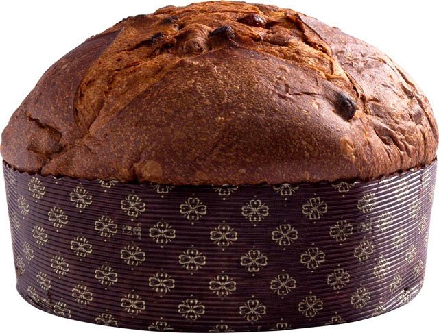 Panettone Tradizionale Fiasconaro senza incarto, mollica con uvetta e arancia candita