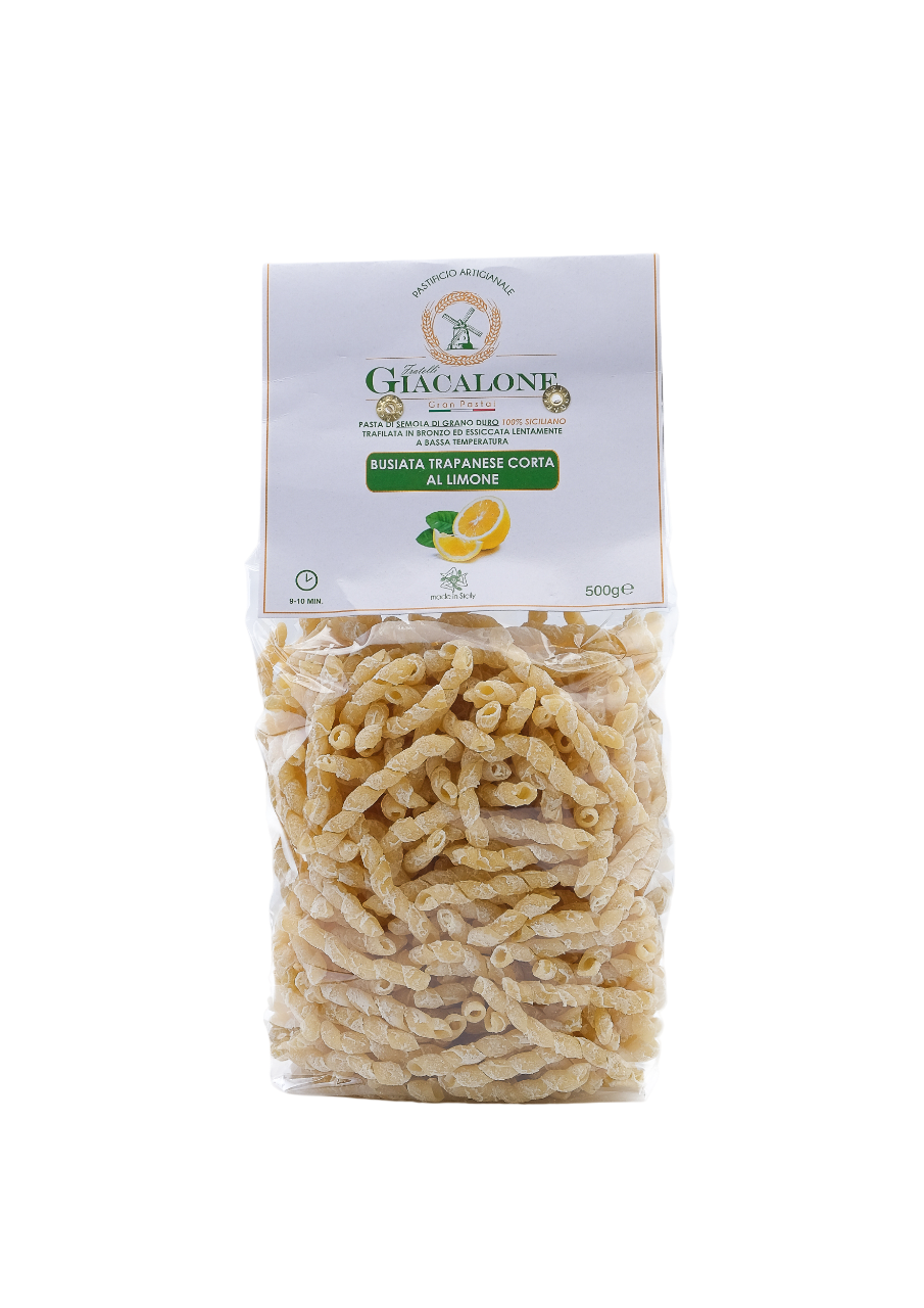 Pasta Busiata al Limone 500gr – Gran Pastai Giacalone