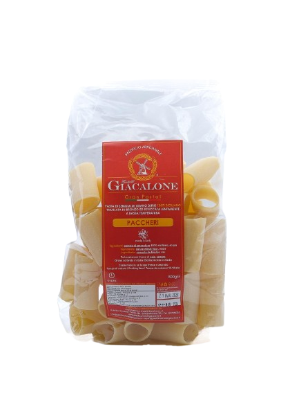 Pasta Paccheri 500gr – Gran Pastai Giacalone