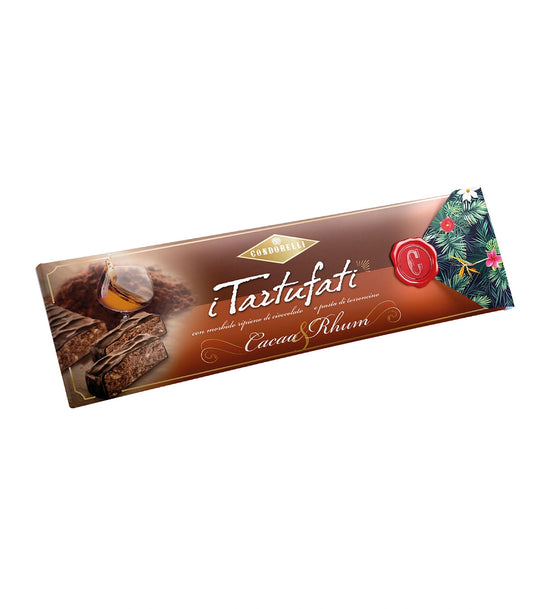 Stecca di torrone morbido ricoperto – Cacao e Rhum (tartufato) – Condorelli