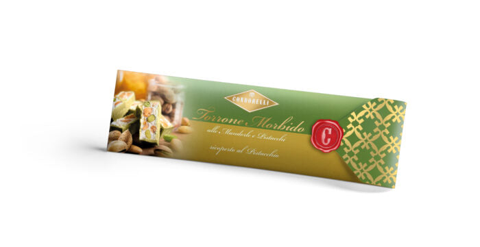 Stecca di torrone morbido ai Pistacchi 150g – Condorelli