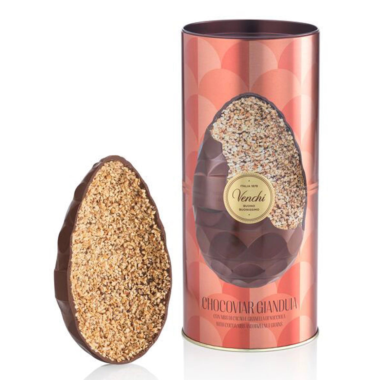 Uovo Chocaviar Gianduia In Cilindro Metallo Venchi