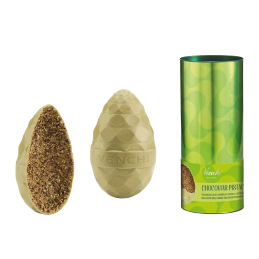 Uovo Chocaviar Pistacchio In Cilindro Metallo Venchi