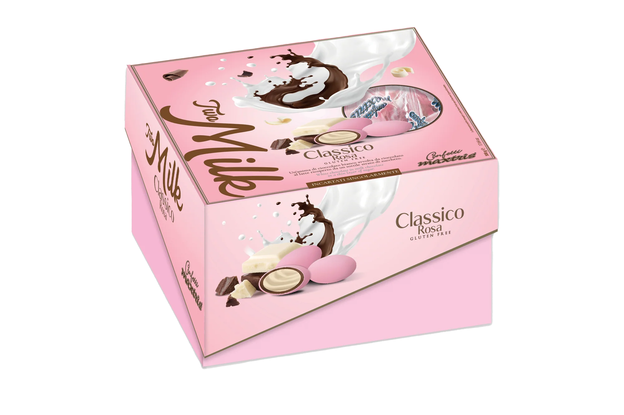 Confetti Two Milk Incartati Rosa 500g