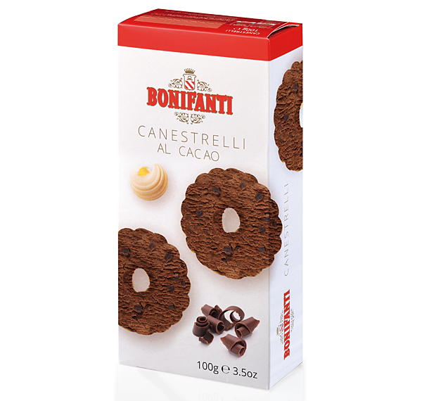 Canestrelli al Cacao Bonifanti astuccio 100 g