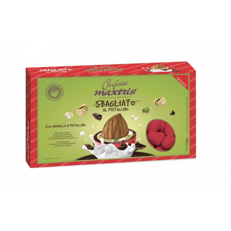 Confetti Ciocomandorla Sbagliato al Pistacchio Rosso 1kg
