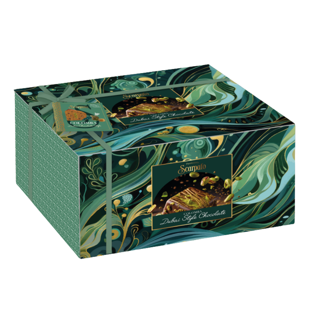 Colomba Dubai Chocolate 800 Gr Scatola Scarpato