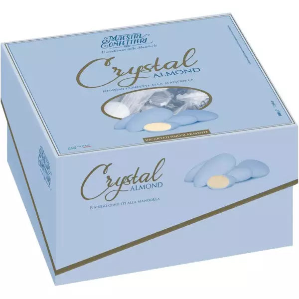 Confetti Crystal Mandorla Incartati Celeste 500g