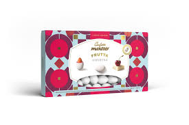 Confetti ciocomandorla amarena bianchi 500gr Maxtris