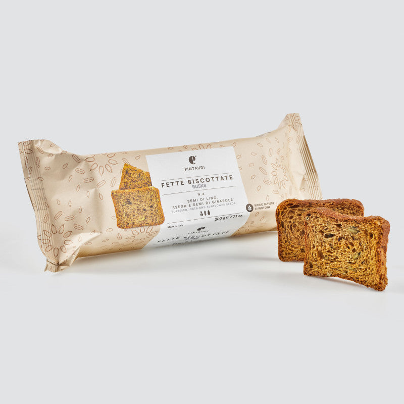 Fette biscottate lino e avena 200g Pintaudi - Enoteca Treggì