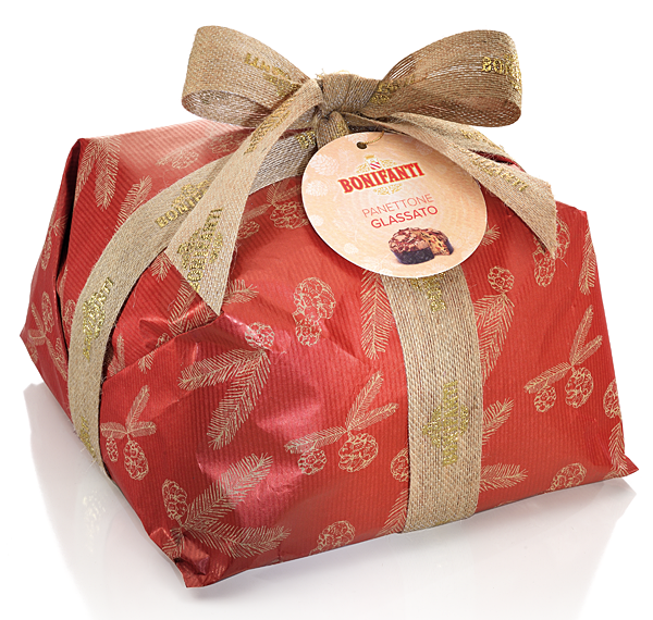 Panettone Glassato Bonifanti 1 kg Kraft Retrò