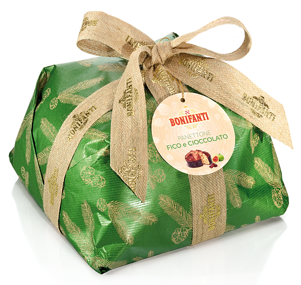 Panettone Fico e Cioccolato Bonifanti 750 g Kraft Retrò
