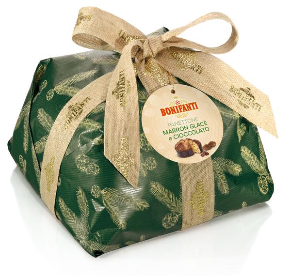 Panettone Marron Glacé e Cioccolato Bonifanti 750 g