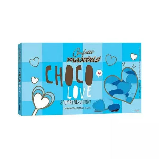 Confetti Cuori Sfumati Cioccolato Celeste 500g
