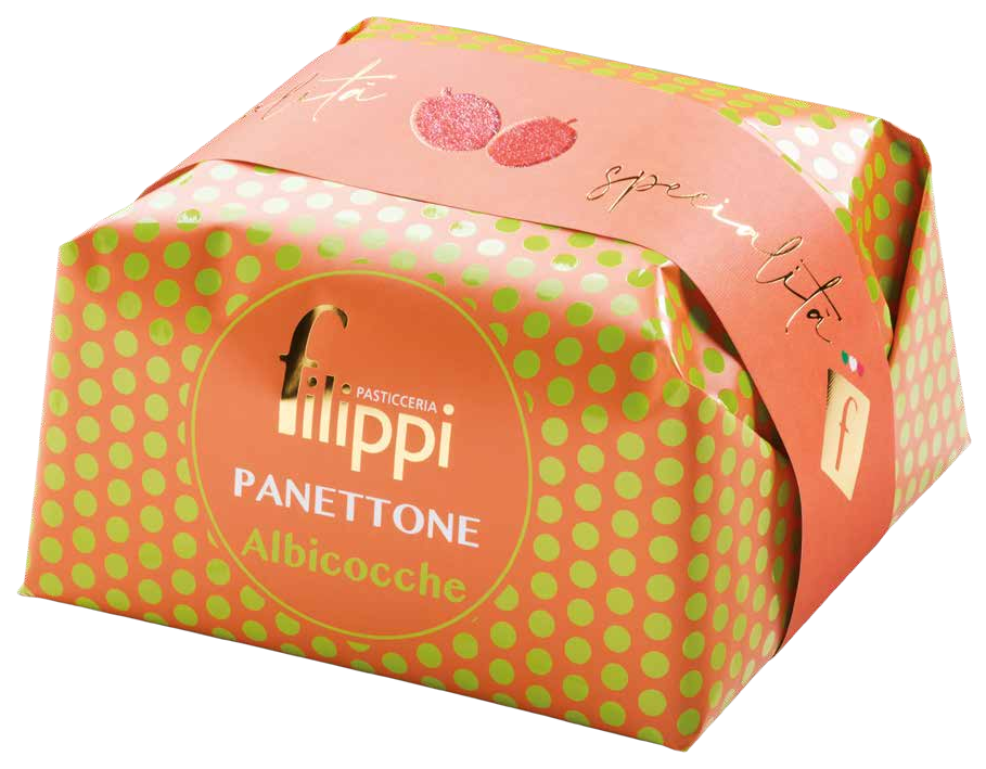 Panettone con Albicocche Filippi 1 kg – Artigianale