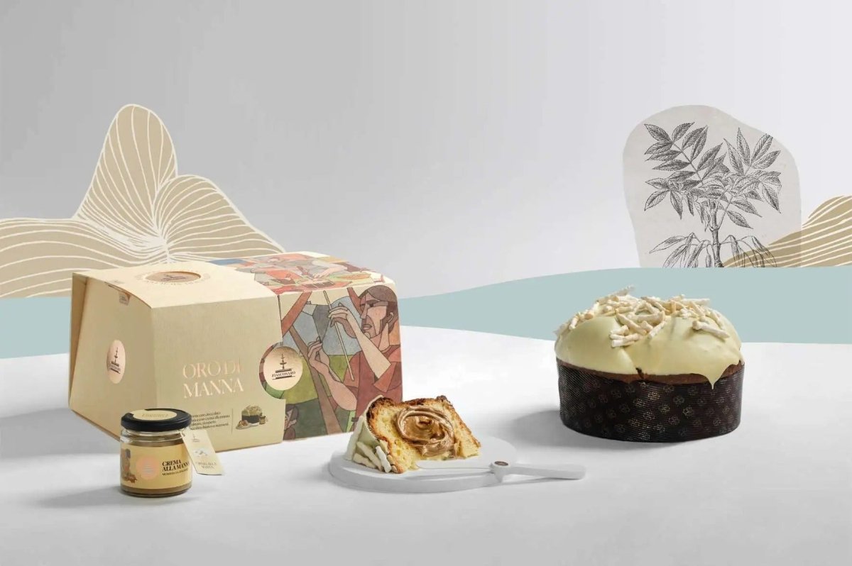 Panettone Oro di Manna Fiasconaro 1 kg con crema alla manna