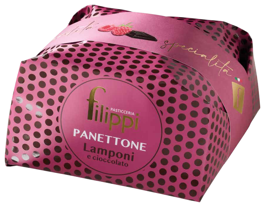 Panettone Lamponi e Cioccolato Filippi 1 kg – Artigianale