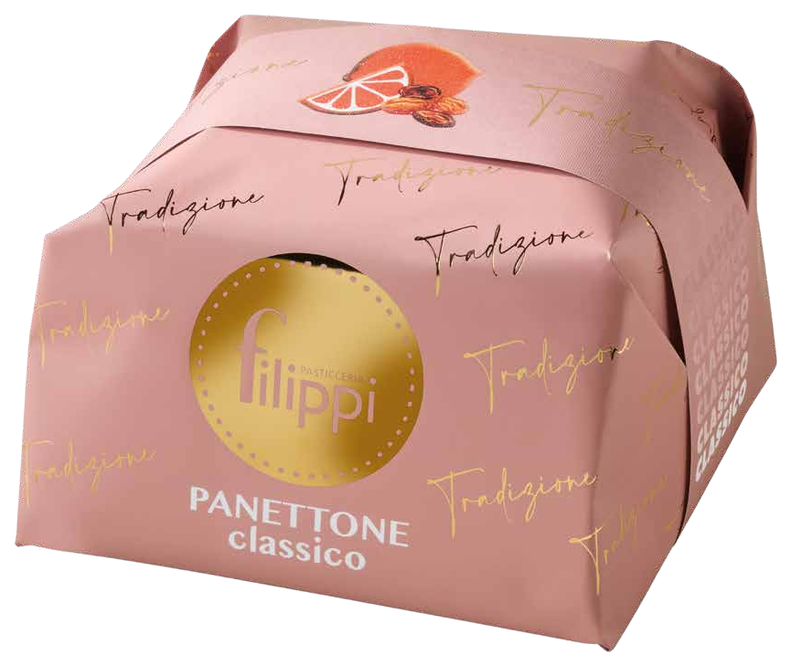 Panettone Tradizionale Classico Filippi 1 kg – Uvetta e Arancia Candita