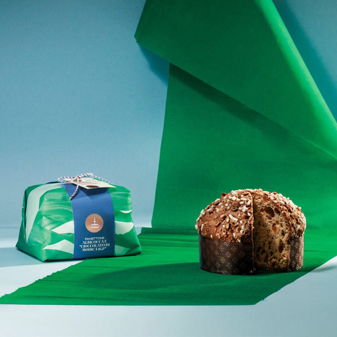 Panettone Albicocca e Cioccolato di Modica IGP 1 kg Fiasconaro