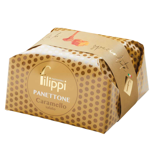 Panettone al Caramello Salato 1kg - Pasticceria Filippi