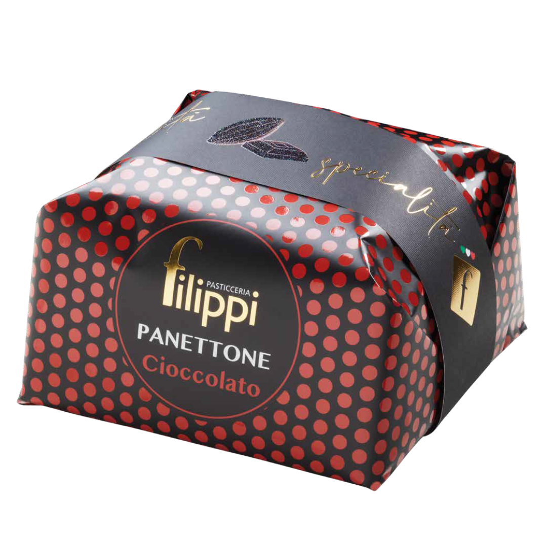 Panettone al Cioccolato Fondente Filippi 1 kg – Senza Canditi