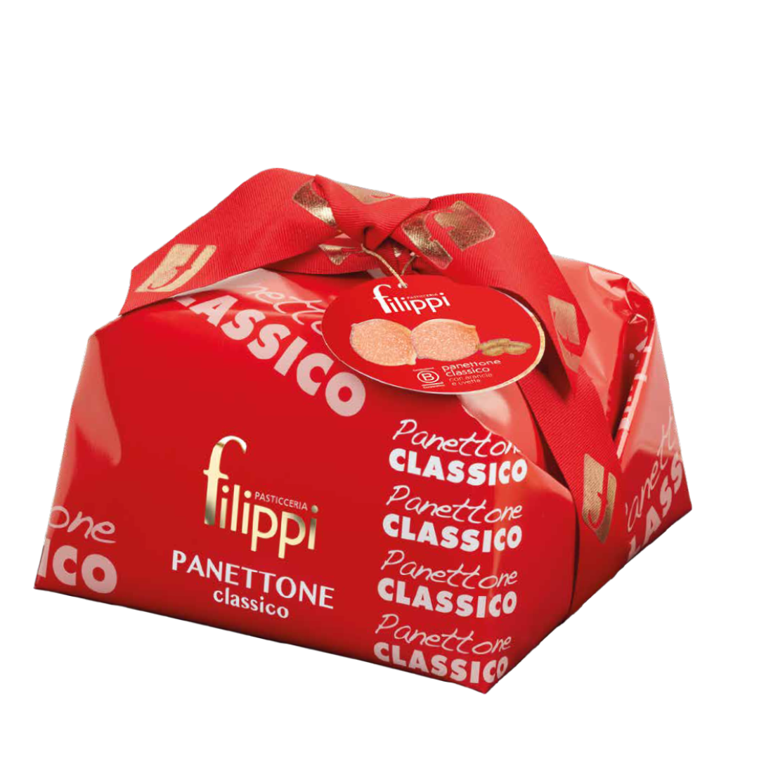 Panettone Damerino Classico Filippi 1 kg – Uvetta e Arancia Candita