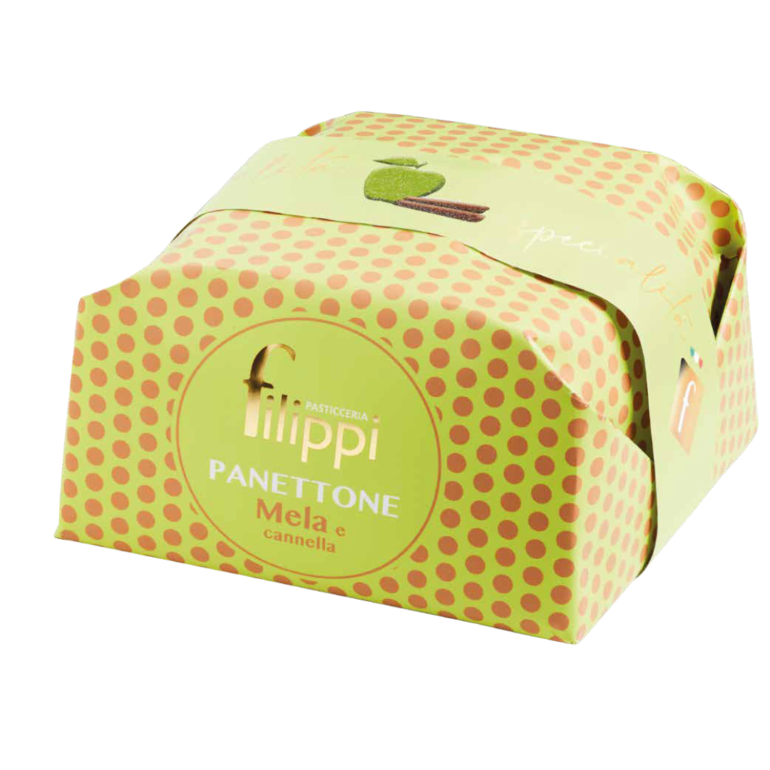 Panettone Mela e Cannella Filippi 1 kg – Artigianale