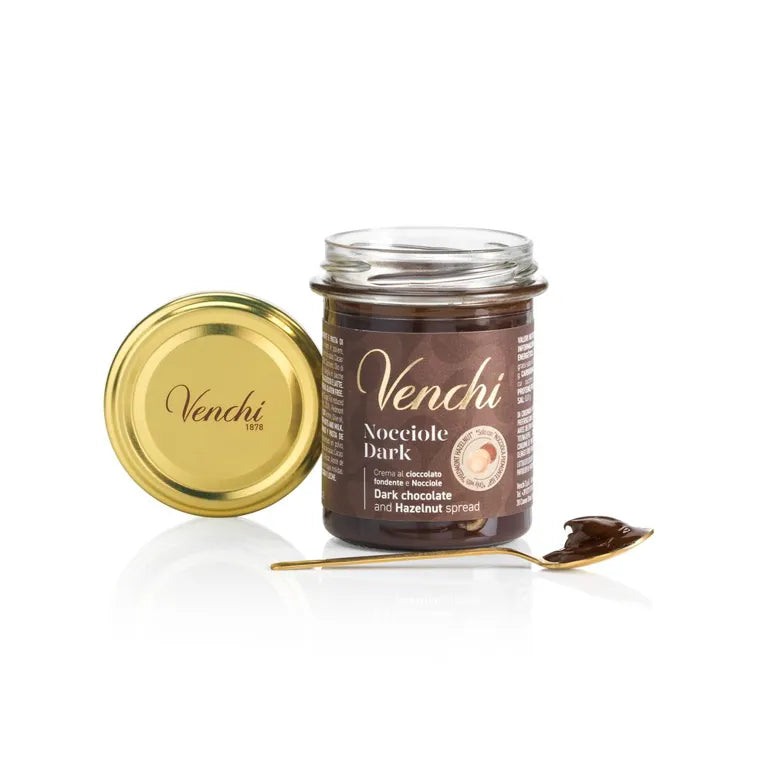 Crema Spalmabile Nocciole Fondente 200g | Cioccolatini Venchi di Alta Qualità