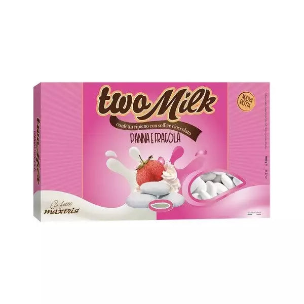 Confetti Two Milk Panna e Fragola Bianco 1kg