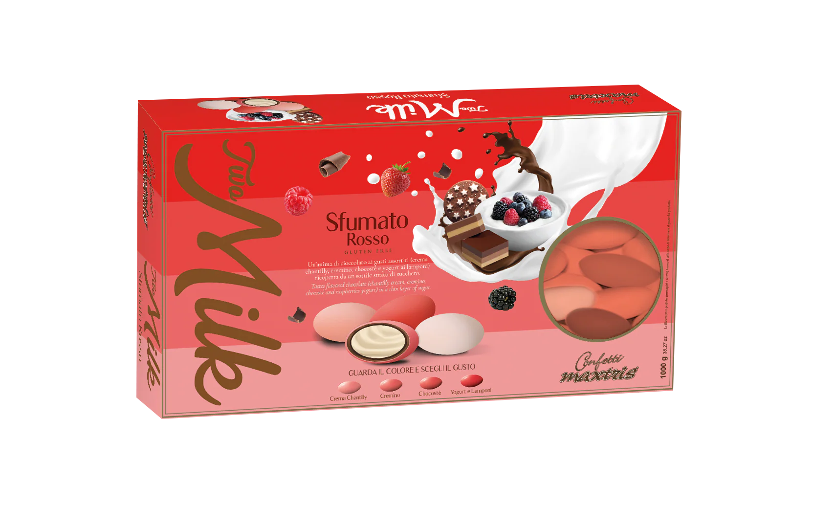 Confetti Two Milk Sfumati Rosso 1kg
